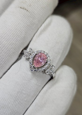Pembe Taşlı Kadın Yüzük