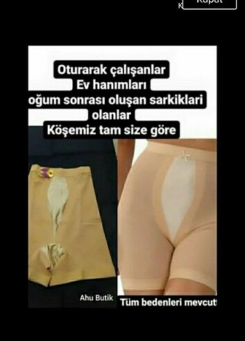 Korse XL XXL ve XXXL 