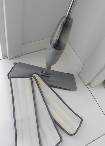 4 adet yedek bezli mop çok az kullanıldı 