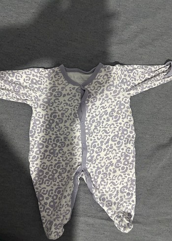 Gri Desenli Uzun Kollu Bebek Body - Görsel 2