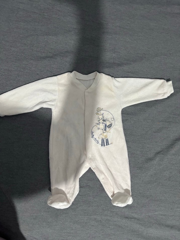 Beyaz kız Bebek  Tulum - Görsel 3