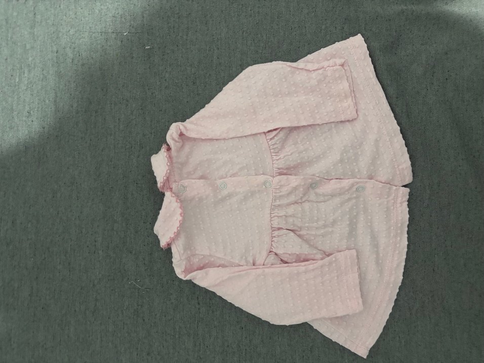 Düğmeli Pembe Kız Çocuk Elbisesi - Görsel 3