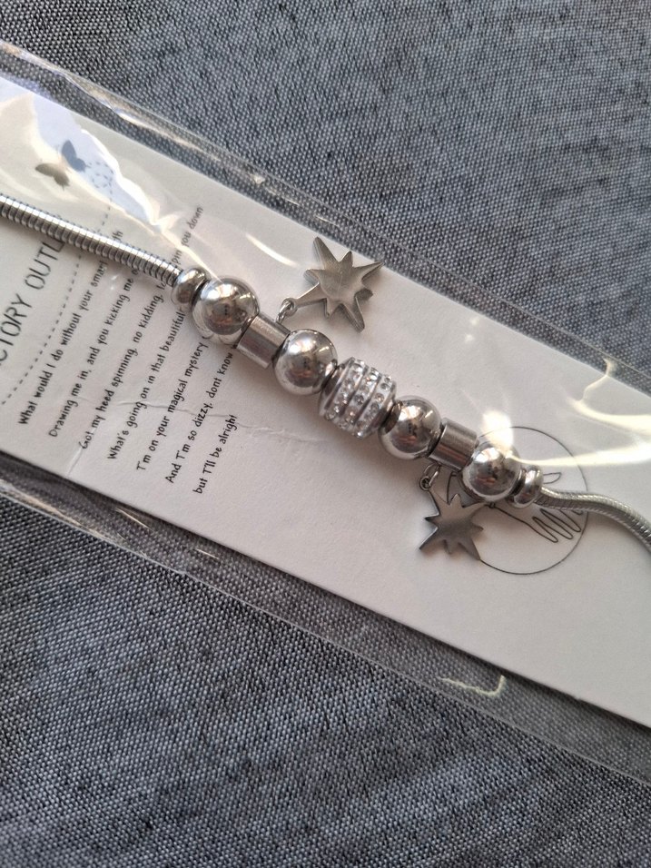 Çelik Gümüş Bileklik - Görsel 3