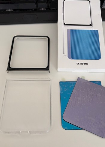 Flipsuit Case Samsung Galaxy Z Flip5 MAVİ/MOR - Görsel 7