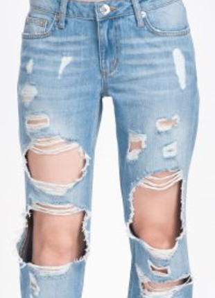 Boyfriend yırtık kot yırtık jean