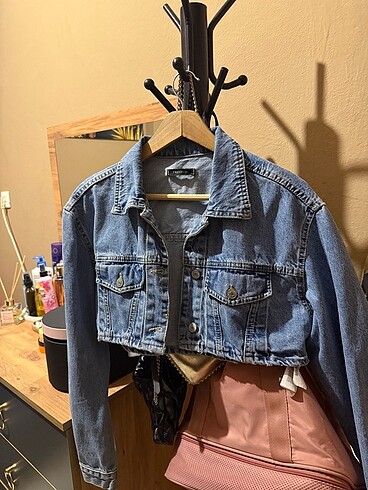 Crop ceket
