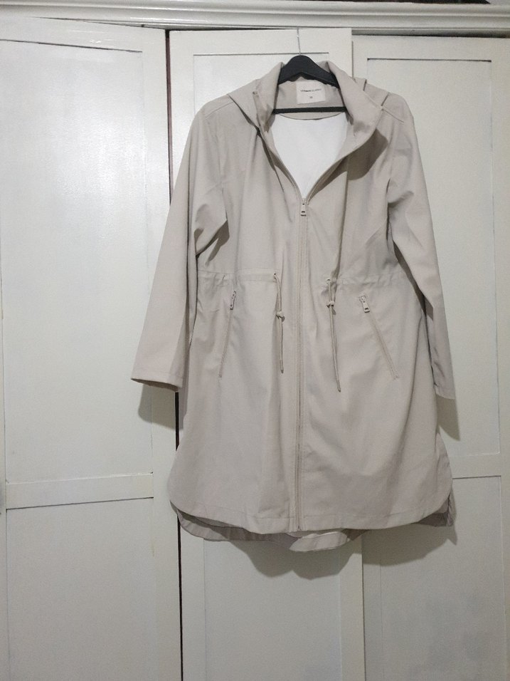 Bej Midi Kadın Trençkot - Görsel 3