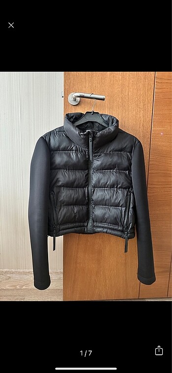 zara kontrast şişme mont