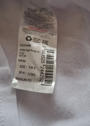 Beyaz Erkek Çocuk Atlet - Görsel 2