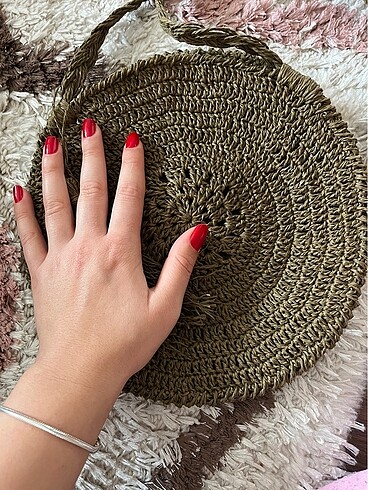 El yapımı kağıt ipten çanta - Görsel 5