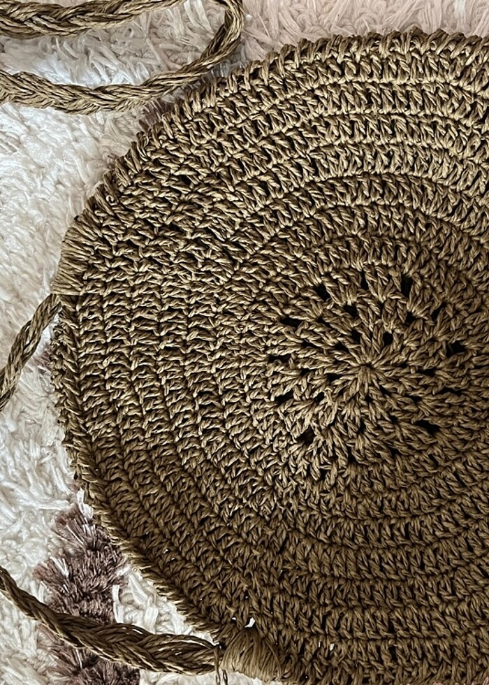 El yapımı kağıt ipten çanta - Görsel 3