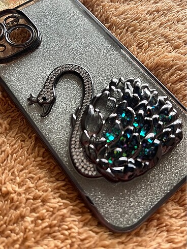 Iphone 13-14 kuğu desenli kılıf - Görsel 3