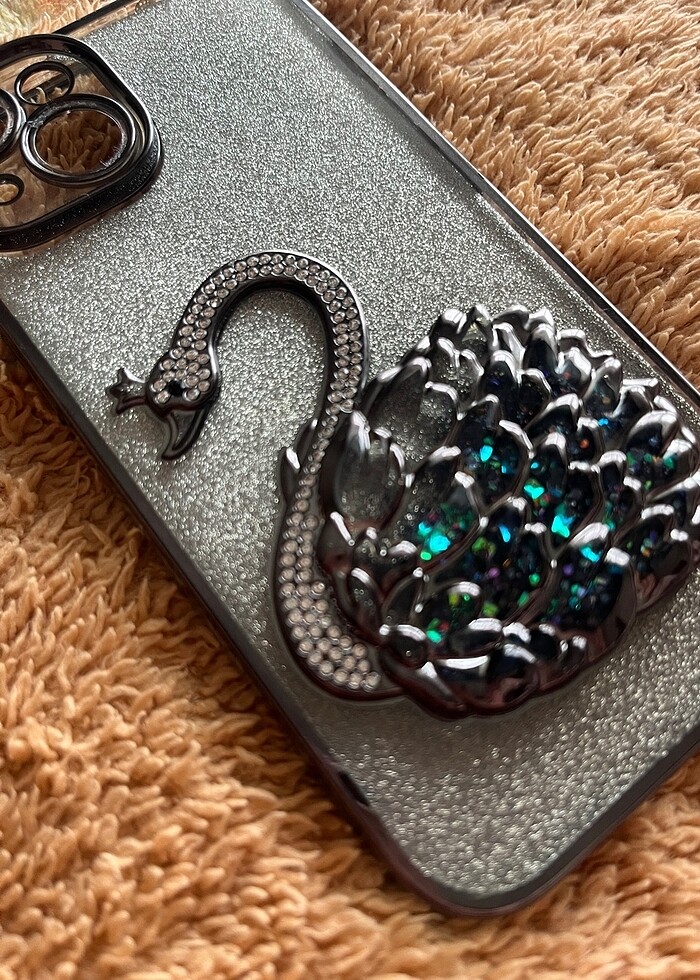 Iphone 13-14 kuğu desenli kılıf - Görsel 3