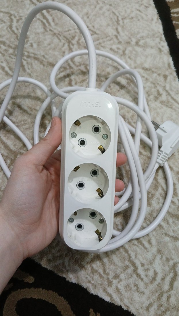 Beyaz 3'lü Priz Uzatma Kablosu VİKO VE MAKEL - Görsel 3