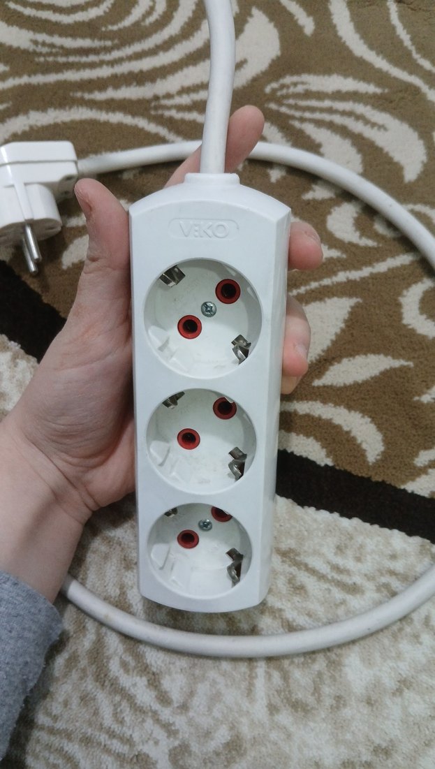 Beyaz 3'lü Priz Uzatma Kablosu VİKO VE MAKEL - Görsel 2