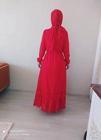 xxl Beden kırmızı Renk Puane elbise