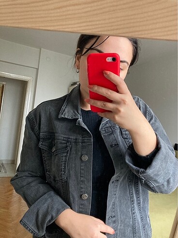 Zara siyah kot ceket marka temsili - oversize