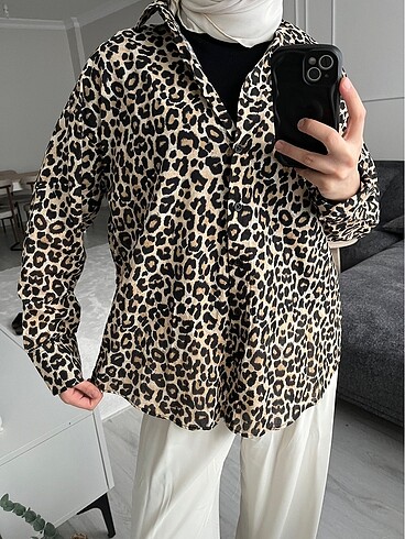 Defacto leopar gömlek
