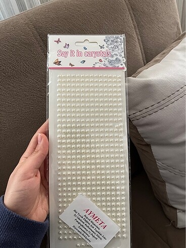  Beden Yapışkanlı inci