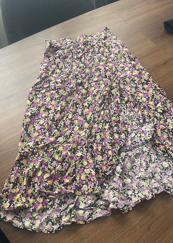 Bohem Çok Renkli Uzun Hamile Eteği - Görsel 2