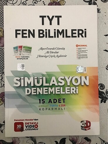 3d TYT FEN BİLİMLERİ DENEMESİ