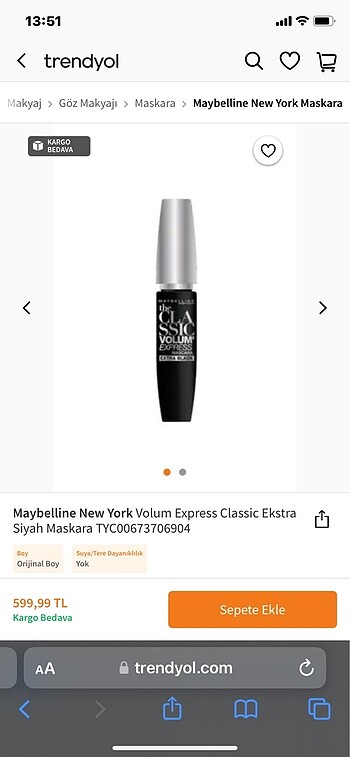 Maybelline rimel