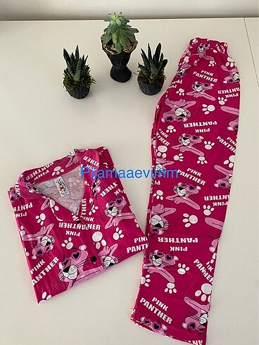 12-13 Yaş Beden pembe Renk Pijama takımı