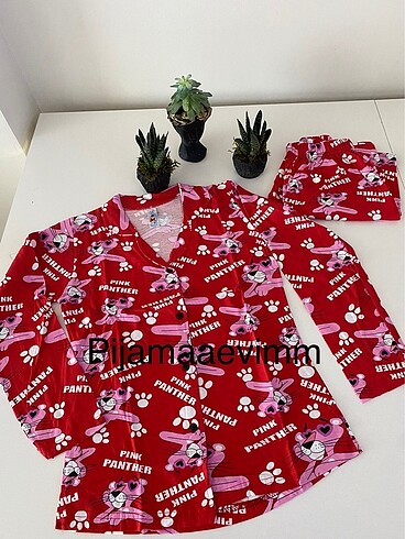 10 Yaş Beden pembe Renk Pijama takımı