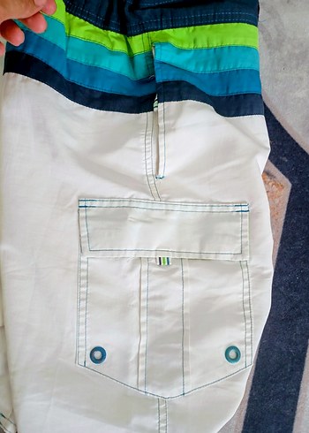 LC Waikiki Erkek Beyaz Bel Bantlı Mini Şort