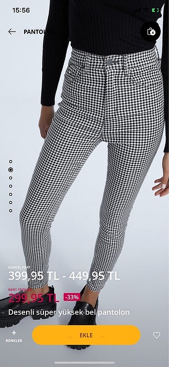 Stradivarius Dar paça pantolon