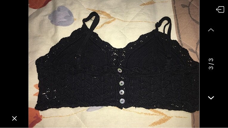 Örme bikini üstü