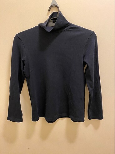Zara boğazlı penye tshirt lacivert 7 yaş