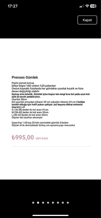 Diğer Prenses gömlek