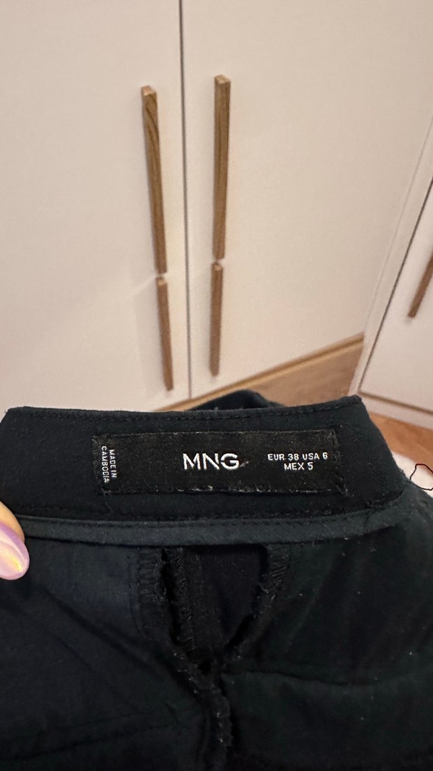 Lacivert Kadın Denim Cigarette Pantolon - Görsel 3