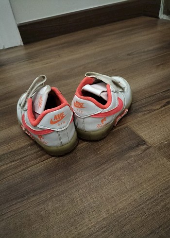 Kız Çocuk Beyaz Renkli Cırt Cırtlı Spor Ayakkabı - Görsel 5