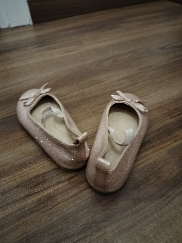 Fiyonklu Bej Kız Çocuk Babet - Görsel 4