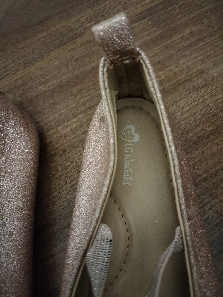 Fiyonklu Bej Kız Çocuk Babet - Görsel 2