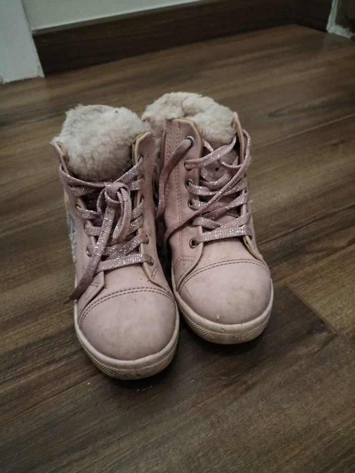 Pembe Nakışlı Kürklü Kız Botu - Görsel 5