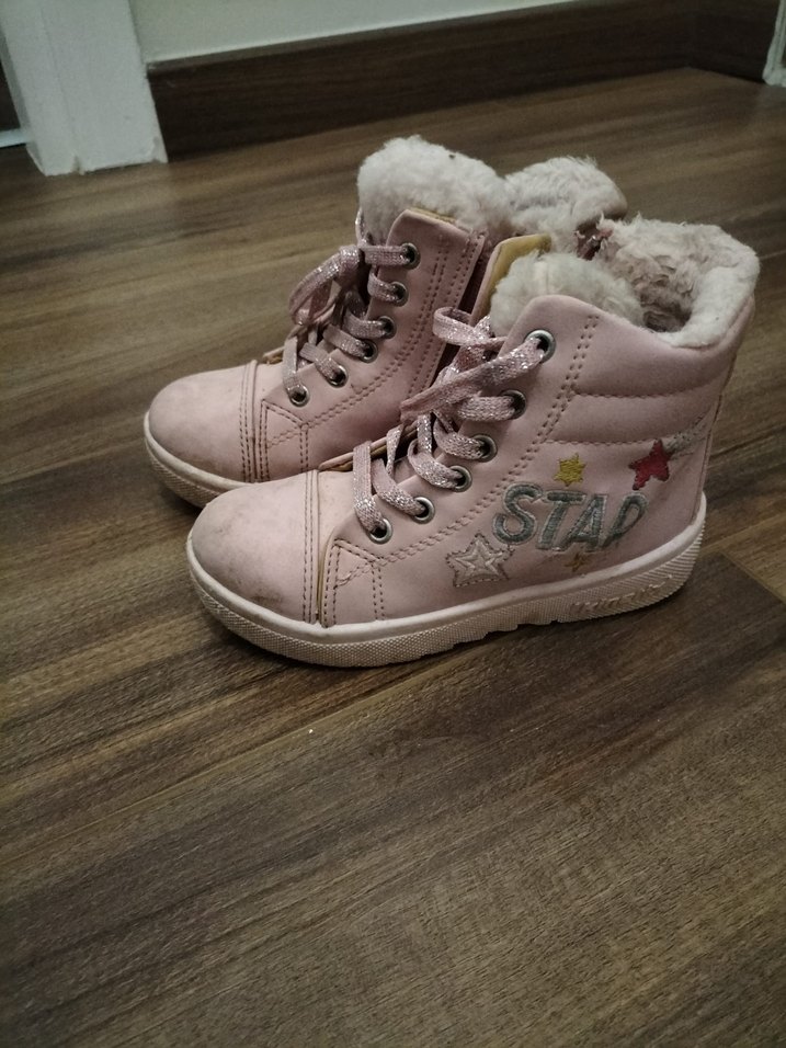 Pembe Nakışlı Kürklü Kız Botu - Görsel 2