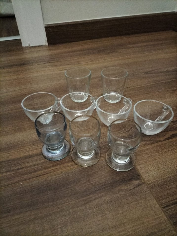 Çeşitli Şeffaf Cam Bardak Seti - Görsel 2