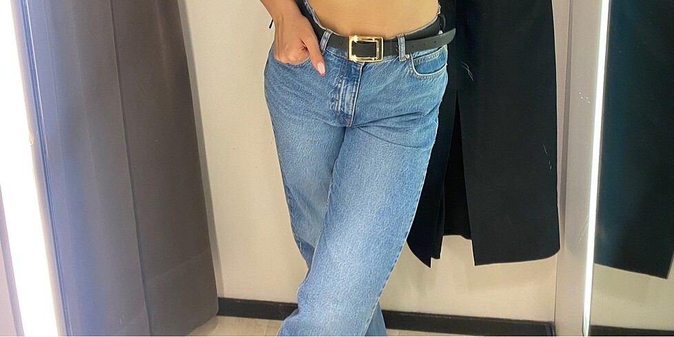 Zara straight fit jean