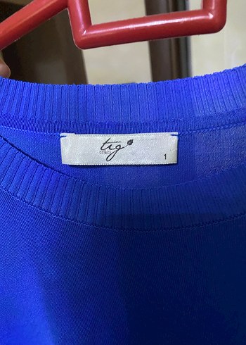 Mavi Kadın Salaş Uzun Kollu Triko #tığtriko - Görsel 2