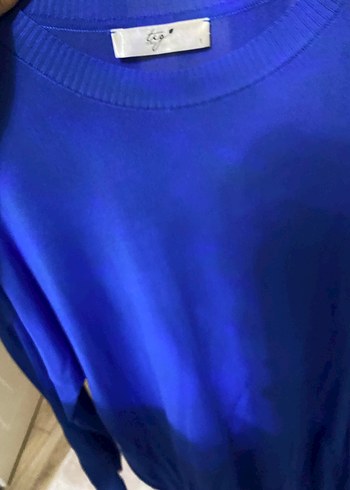 Mavi Kadın Salaş Uzun Kollu Triko #tığtriko - Görsel 3