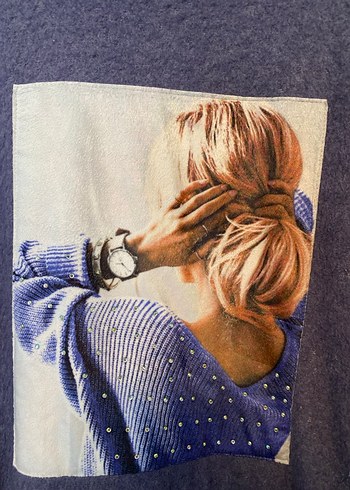 #seçiltunik 
Mor Yüksek Yakalı Örme Sweatshirt - Görsel 6