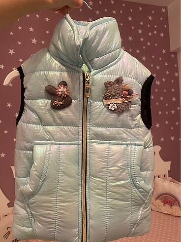 Kız bebek yelek - Görsel 5