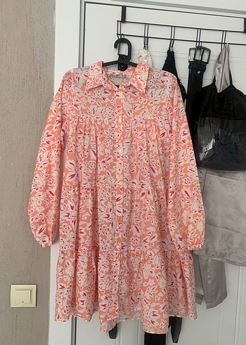 Pembe Bohem Uzun Kollu Hamile Bluzu - Görsel 2