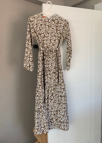 Uzun Kollu, Kuşaklı Bohem Kadın Elbise - Görsel 2