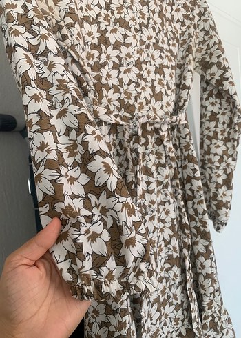 Uzun Kollu, Kuşaklı Bohem Kadın Elbise - Görsel 4