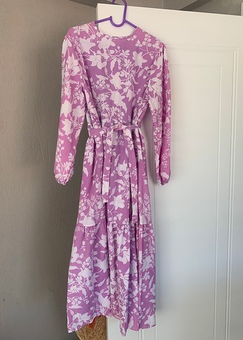 Mor Bohem Uzun Elbise - Görsel 2