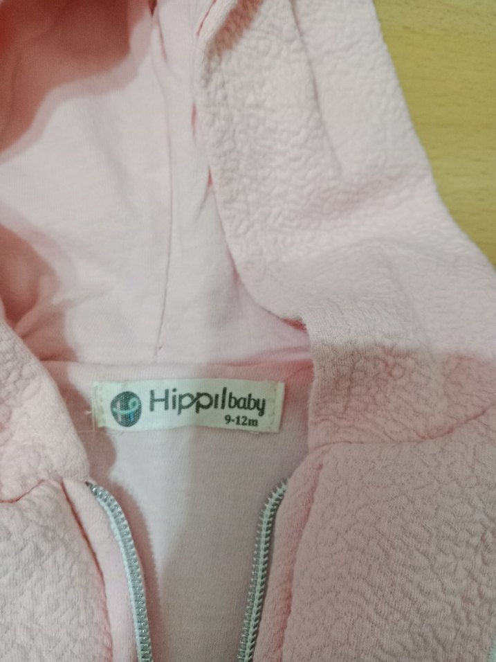 Kız Çocuk Kapüşonlu Fermuarlı Yelek - Görsel 2